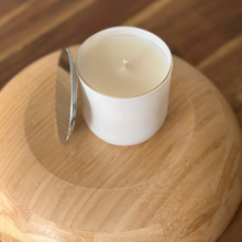 Load image into Gallery viewer, White Ribbbed Candle in Pink Sugar